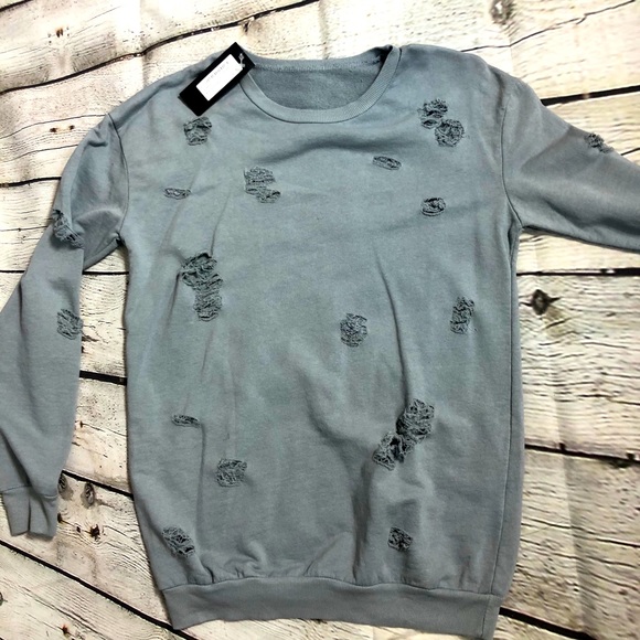 Nasty Gal Naomi distressed sweatshirt - Picture 3 of 7